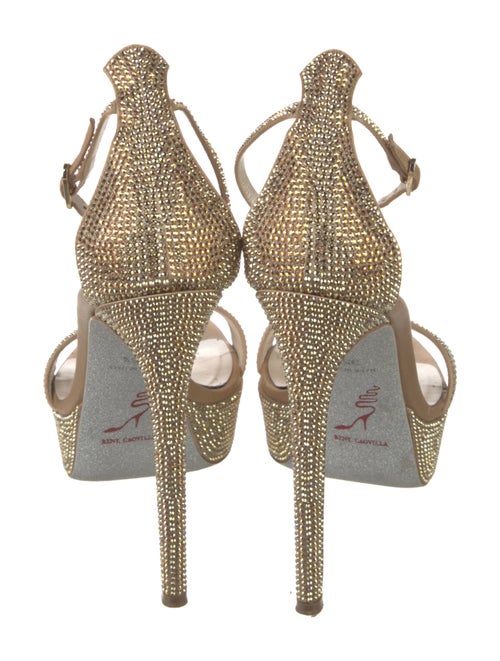 René Caovilla Crystal Crystal Embellishments Sandals