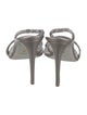 René Caovilla Crystal Glitter Accents Slingback Sandals
