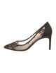 René Caovilla Lace Lace Pattern Pumps