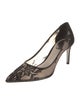 René Caovilla Lace Lace Pattern Pumps