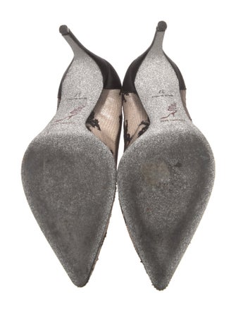 René Caovilla Lace Lace Pattern Pumps