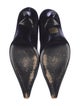 René Caovilla Satin Crystal Embellishments Pumps