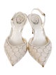 René Caovilla Crystal Crystal Embellishments Slingback Pumps