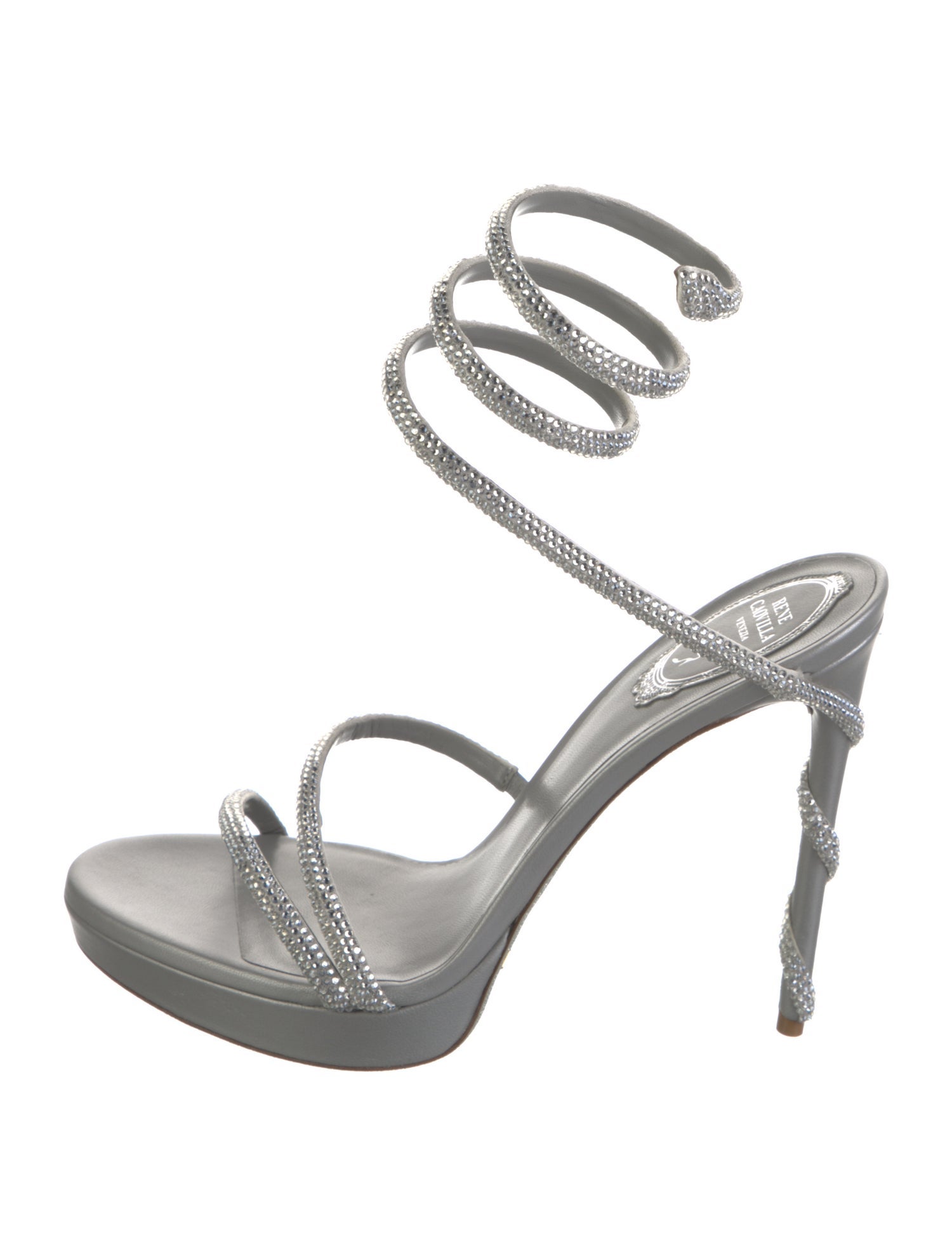 René Caovilla Crystal Crystal Embellishments Sandals