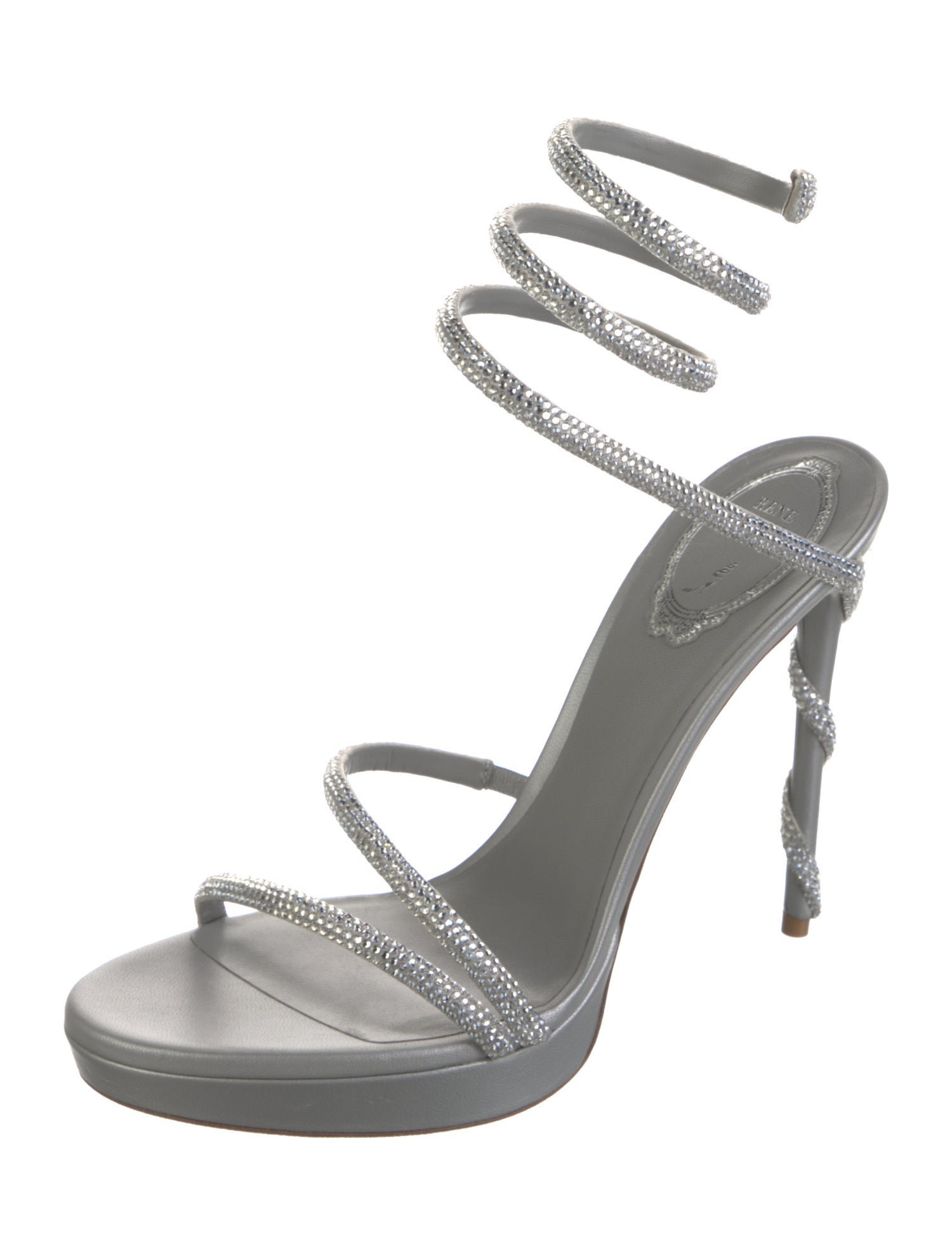 René Caovilla Crystal Crystal Embellishments Sandals