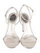 René Caovilla Satin Crystal Embellishments Sandals