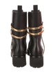 René Caovilla Leather Crystal Embellishments Chelsea Boots