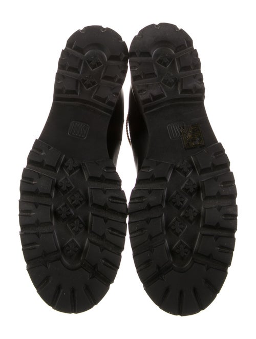 René Caovilla Leather Crystal Embellishments Chelsea Boots