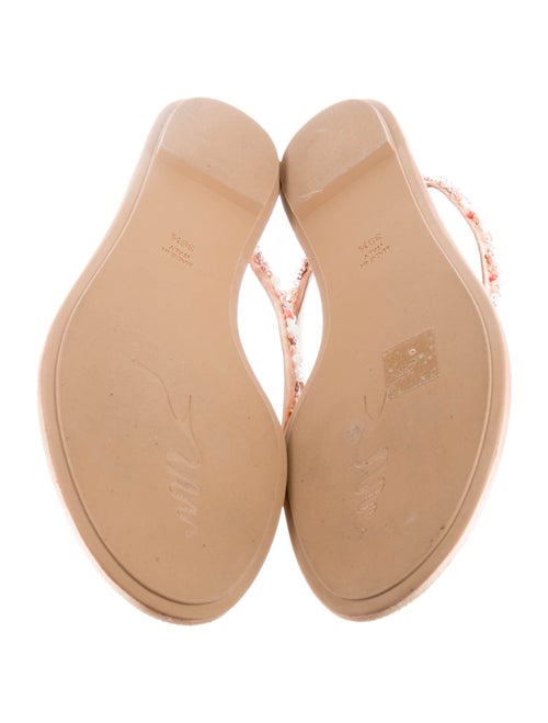 René Caovilla Satin Slides