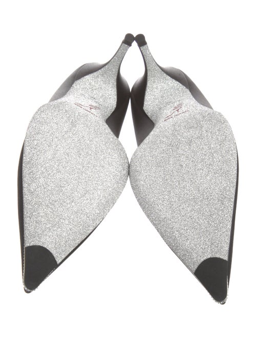 René Caovilla Satin Crystal Embellishments Pumps