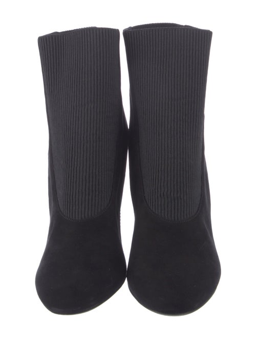 René Caovilla Suede Crystal Embellishments Sock Boots