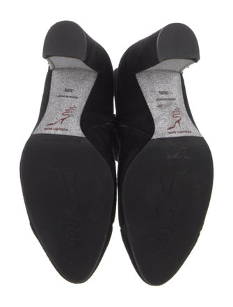 René Caovilla Suede Crystal Embellishments Boots