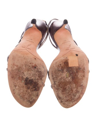 René Caovilla Karung Slingback Sandals