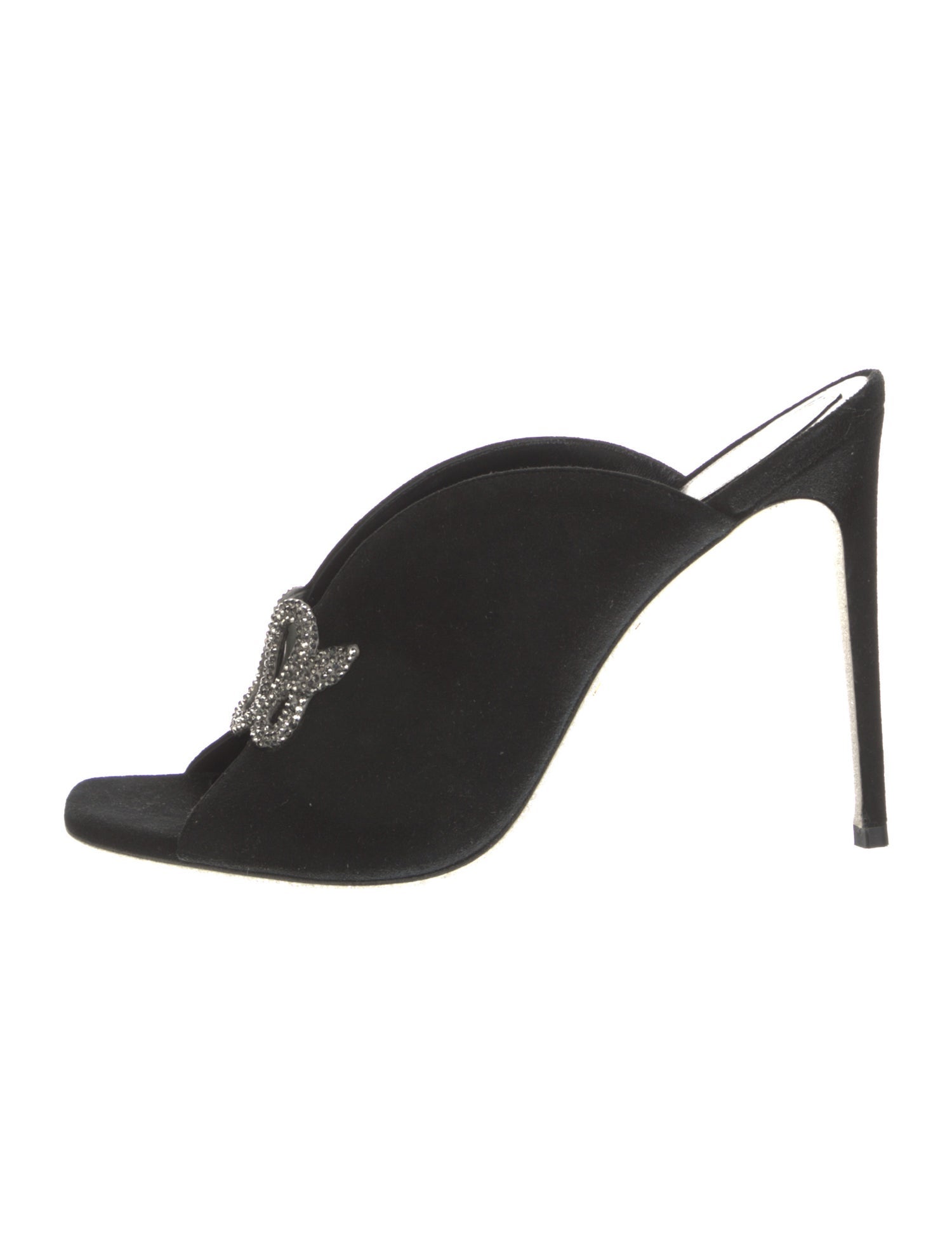 René Caovilla Suede Slides