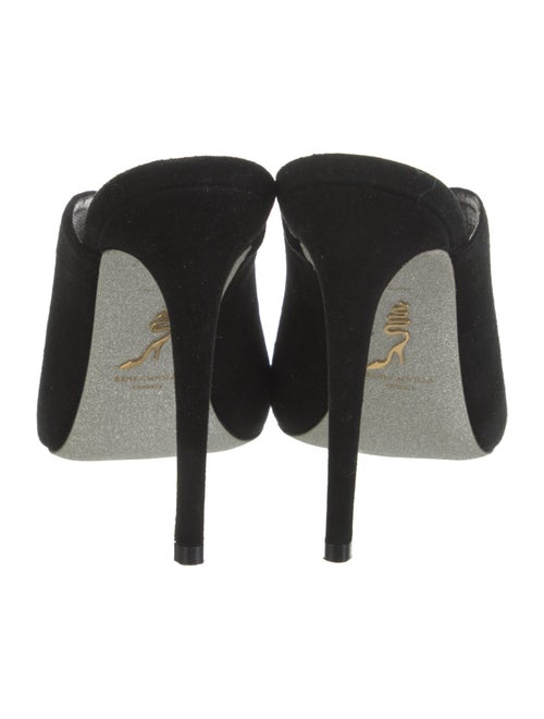 René Caovilla Suede Slides