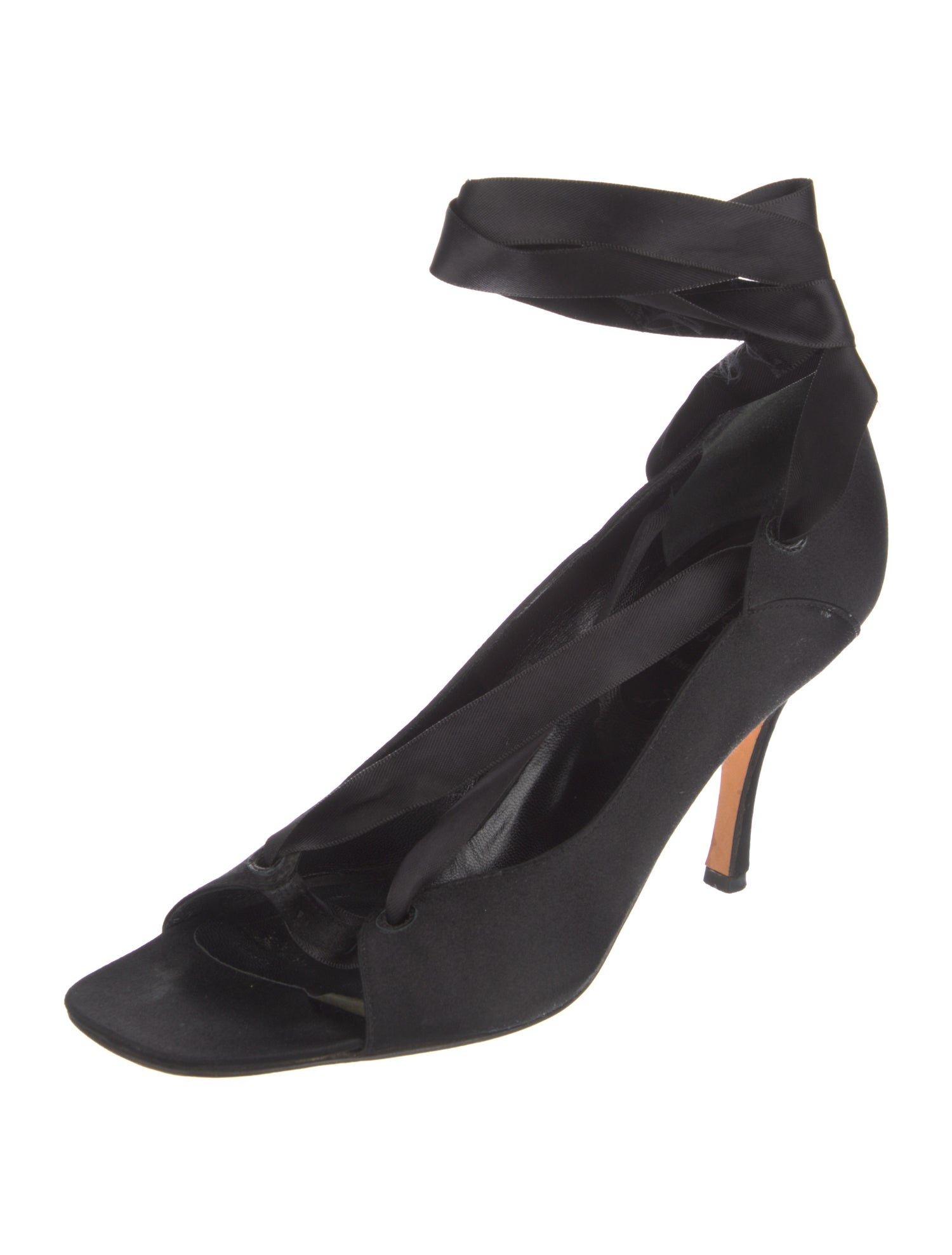 René Caovilla Satin Sandals