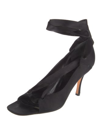 René Caovilla Satin Sandals