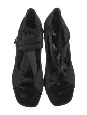 René Caovilla Satin Sandals