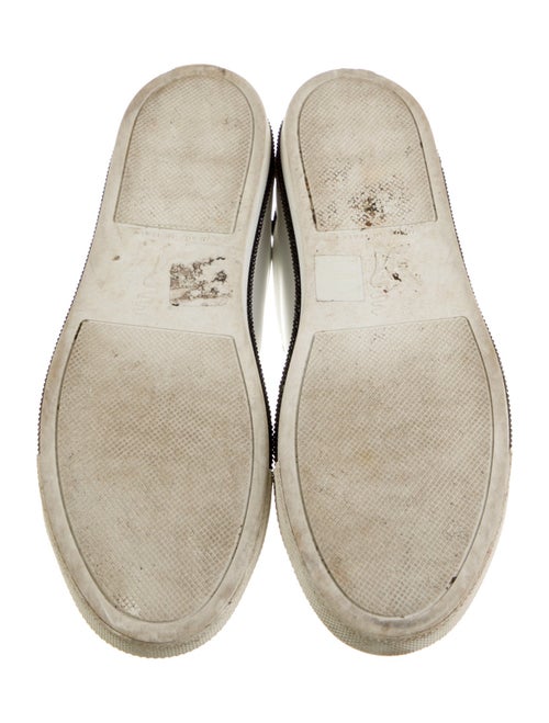 René Caovilla Leather Crystal Embellishments Sneakers