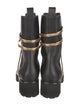 René Caovilla Leather Moto Boots