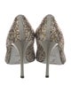 René Caovilla Crystal Patterned Pumps