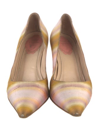 René Caovilla Printed Pumps
