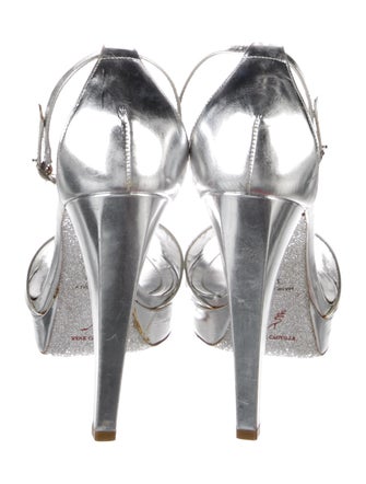 René Caovilla Leather D'Orsay Pumps