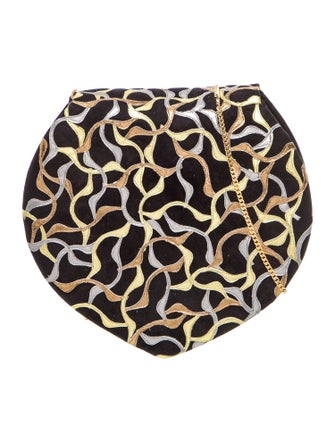 René Caovilla Velvet Minaudière