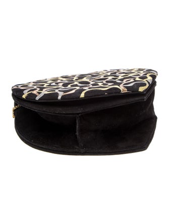 René Caovilla Velvet Minaudière