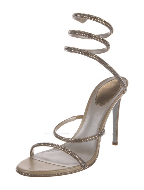 René Caovilla Crystal Embellishments Sandals