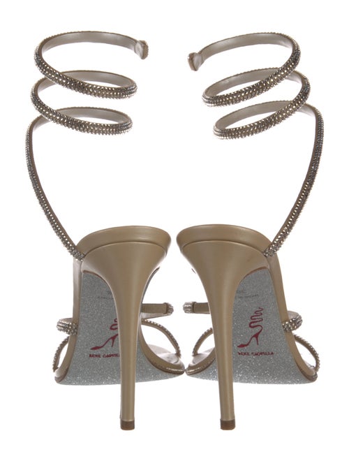 René Caovilla Crystal Embellishments Sandals