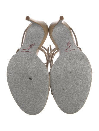 René Caovilla Crystal Embellishments Sandals