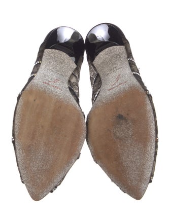 René Caovilla Lace Lace Pattern Mules