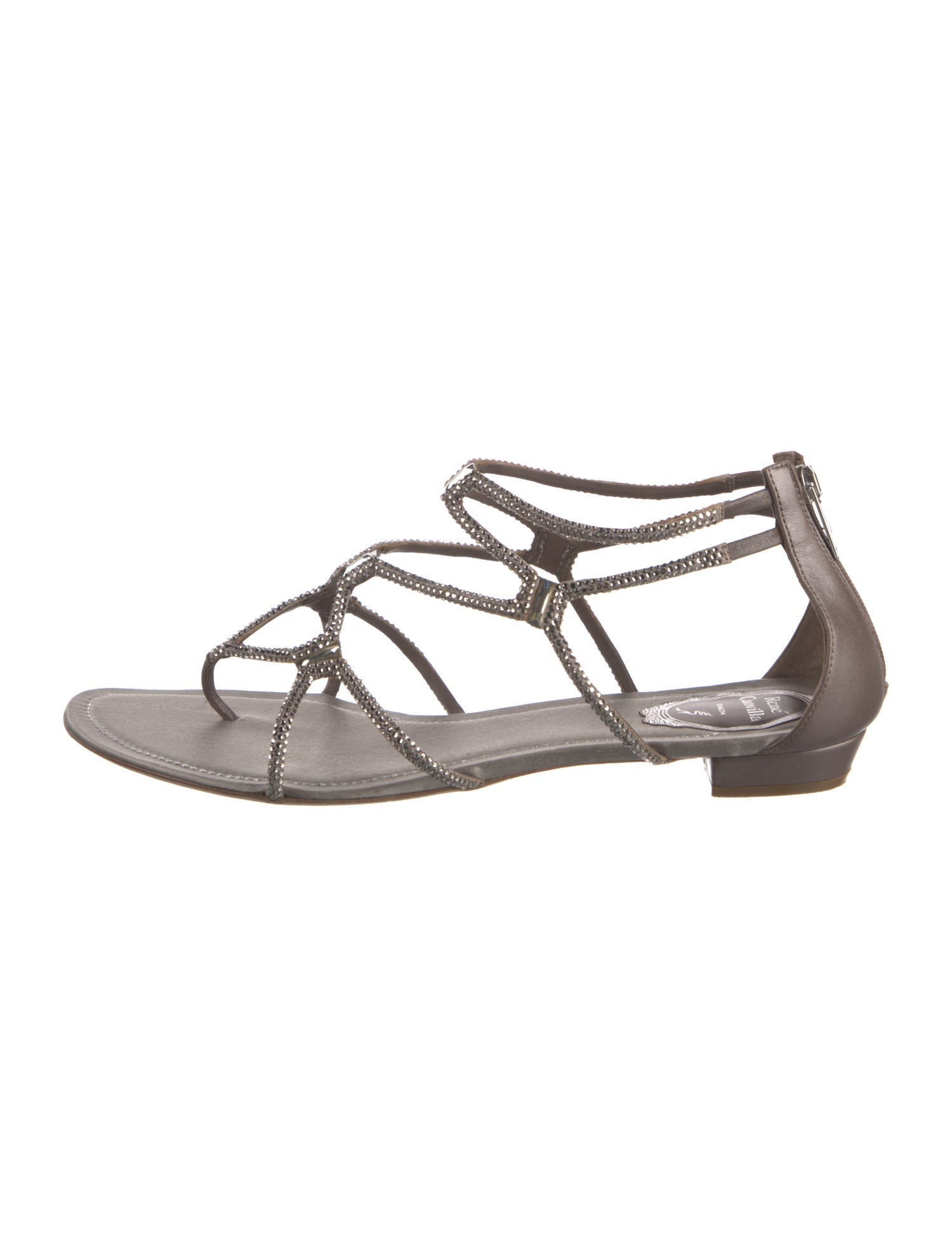 René Caovilla Gladiator Satin Gladiator Sandals