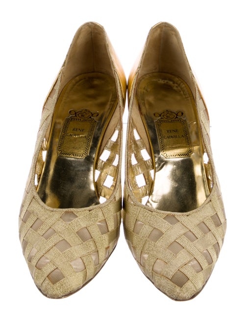 René Caovilla Leather Pumps