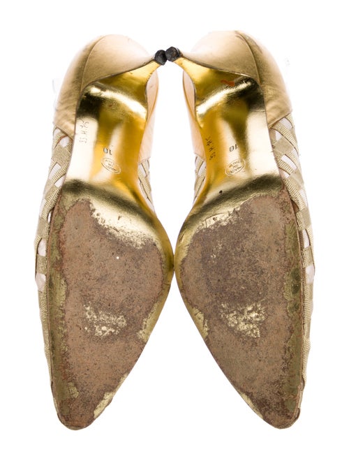 René Caovilla Leather Pumps