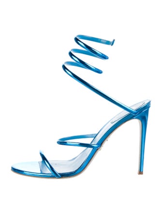 René Caovilla Leather Sandals