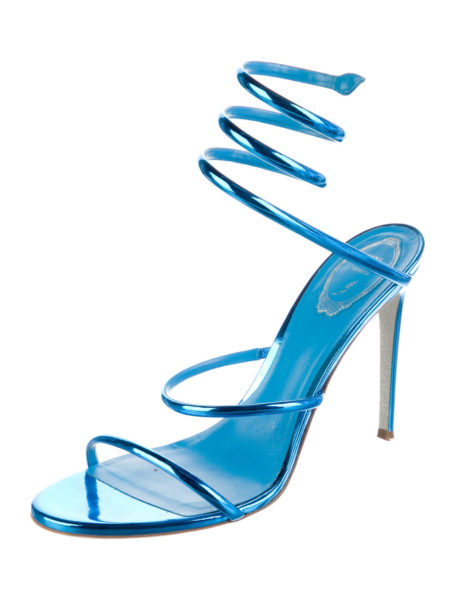 René Caovilla Leather Sandals