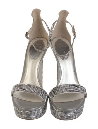 René Caovilla Crystal Crystal Embellishments Sandals