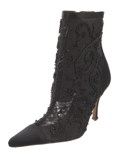 René Caovilla Satin Sock Boots