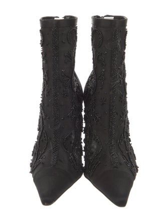 René Caovilla Satin Sock Boots