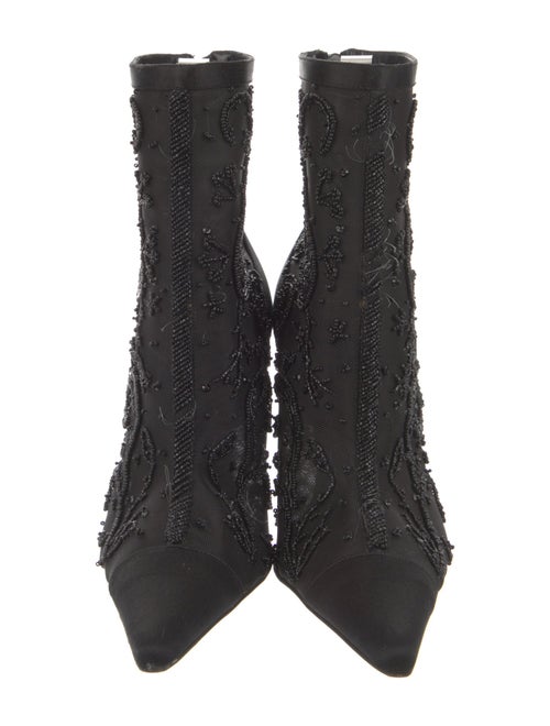 René Caovilla Satin Sock Boots