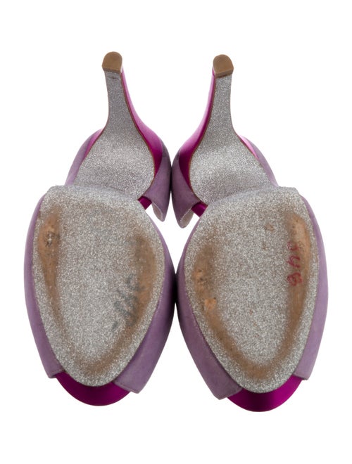 René Caovilla Suede D'Orsay Pumps