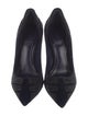 René Caovilla Velvet Glitter Accents Pumps