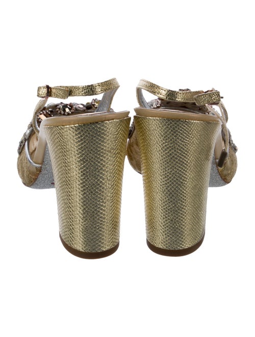 René Caovilla Lace Lace Pattern Mules