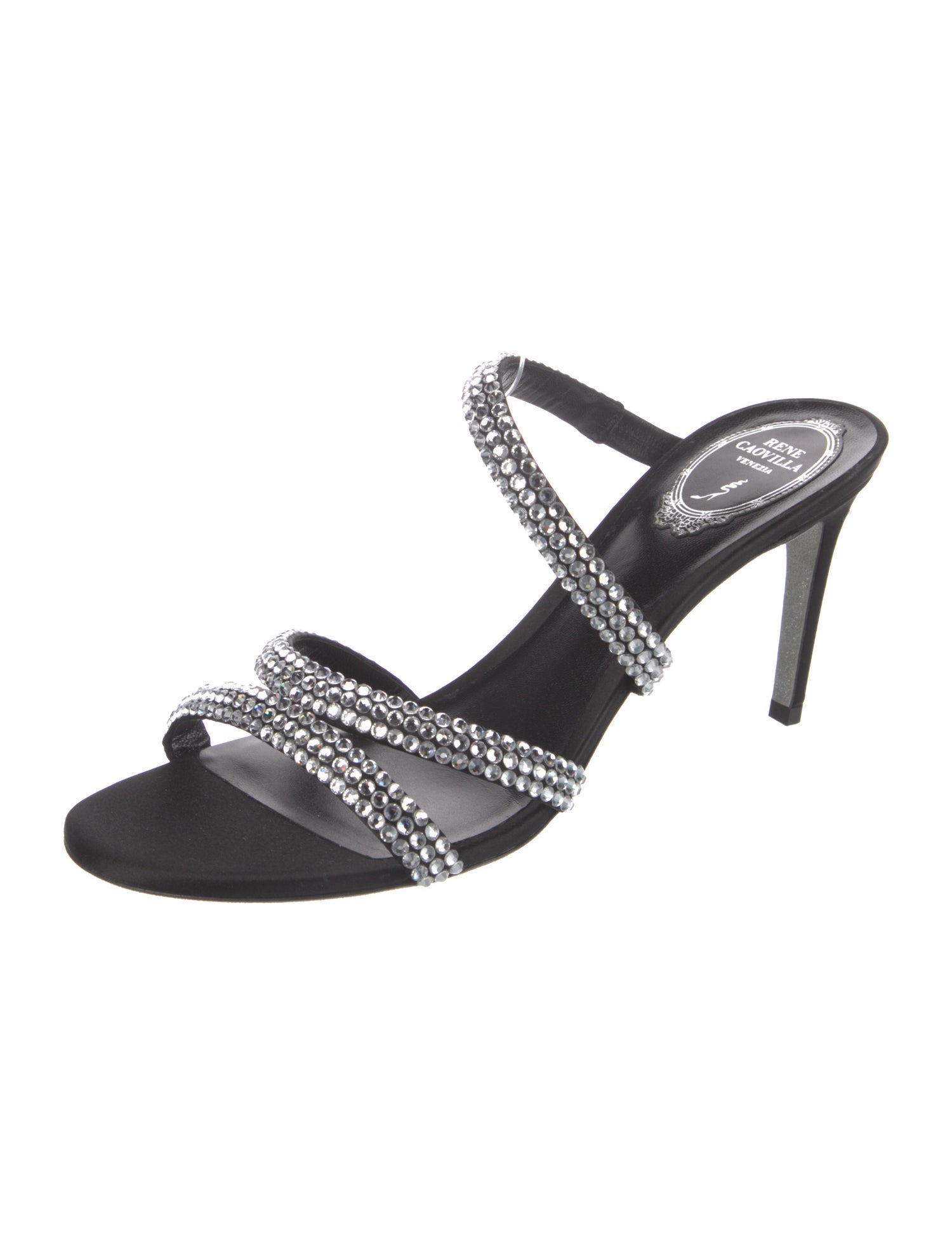 René Caovilla Crystal Slides