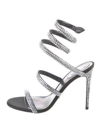 René Caovilla Crystal Crystal Embellishments Sandals