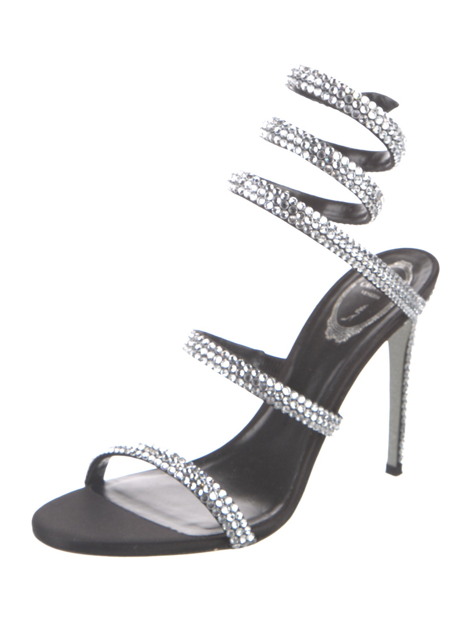René Caovilla Crystal Crystal Embellishments Sandals