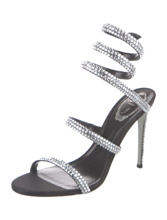 René Caovilla Crystal Crystal Embellishments Sandals