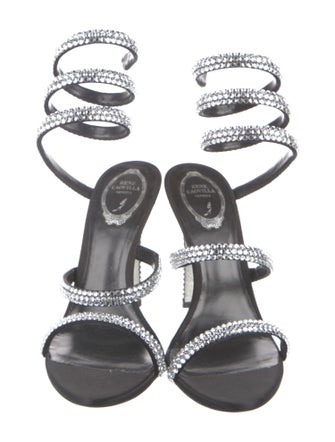 René Caovilla Crystal Crystal Embellishments Sandals
